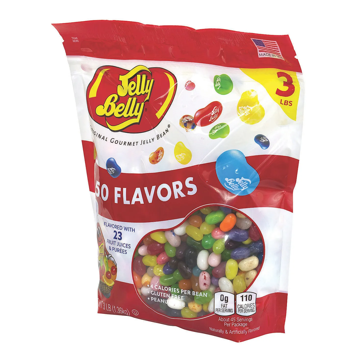 Jelly Belly 50 Flavors Jelly Beans Assortment, 3 Lb