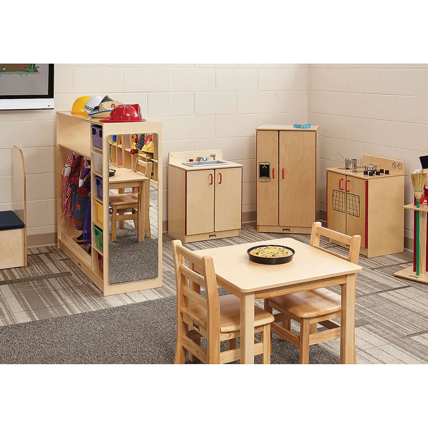 Jonti-Craft Housecleaning Set-N-Rack