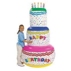 Jumbo Inflatable Birthday Cake