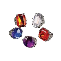 Jumbo Rhinestone Rings - 12 Pc.