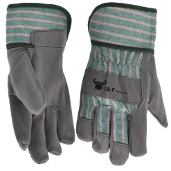 Justforkids Synthetic Leather Kids Garden And Work Gloves, Medium