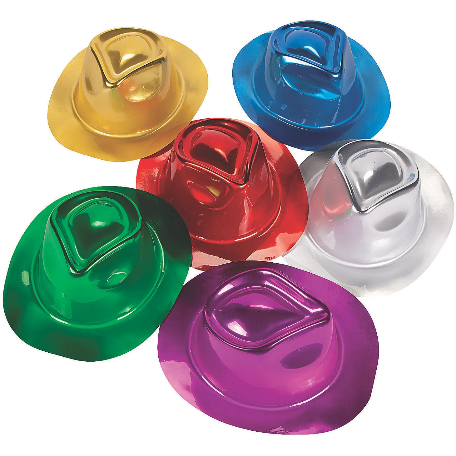 Kid‘S Metallic Fedora Hat Assortment - 24 Pc.