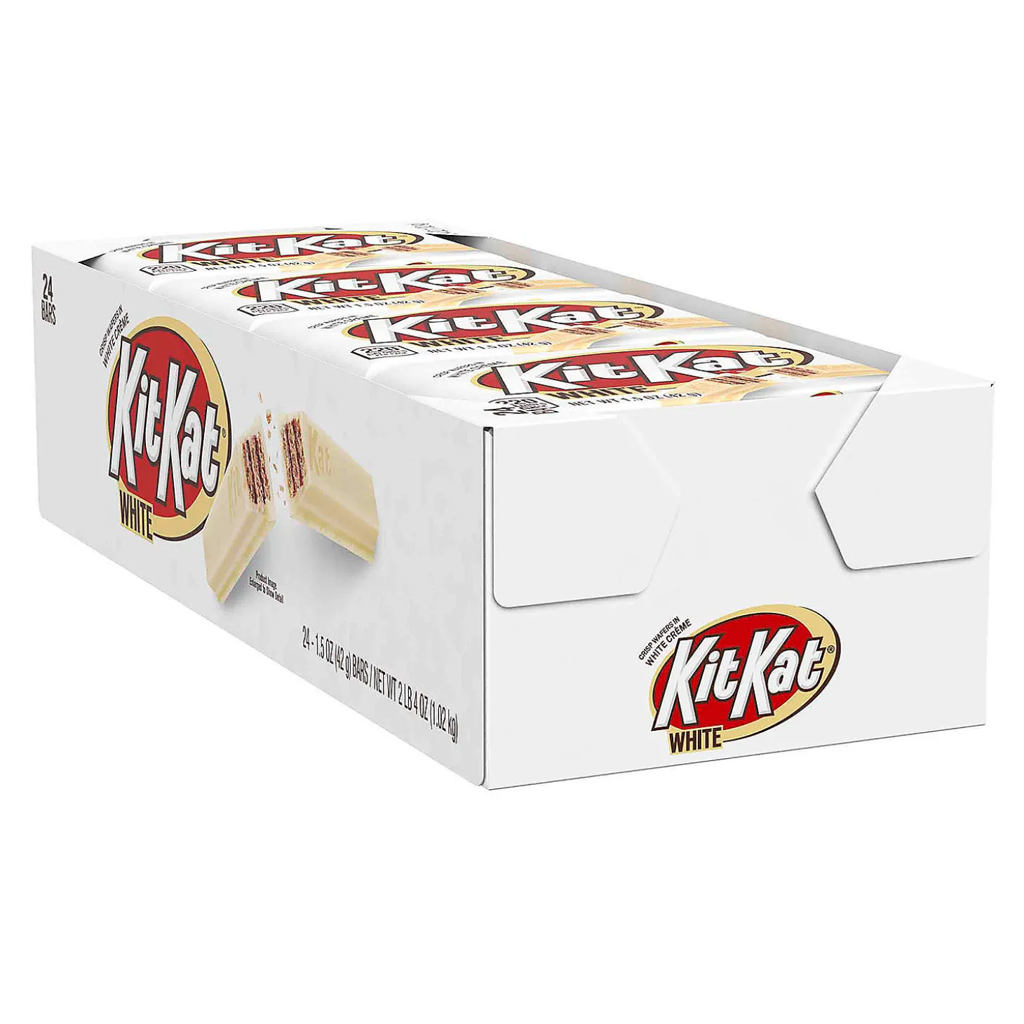 Kit Kat Wafer Bar With White Creme, 1.5 Oz, 24 Count