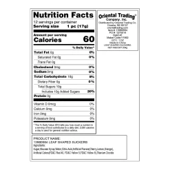 Leaf-Shaped Lollipops - 12 Pc.