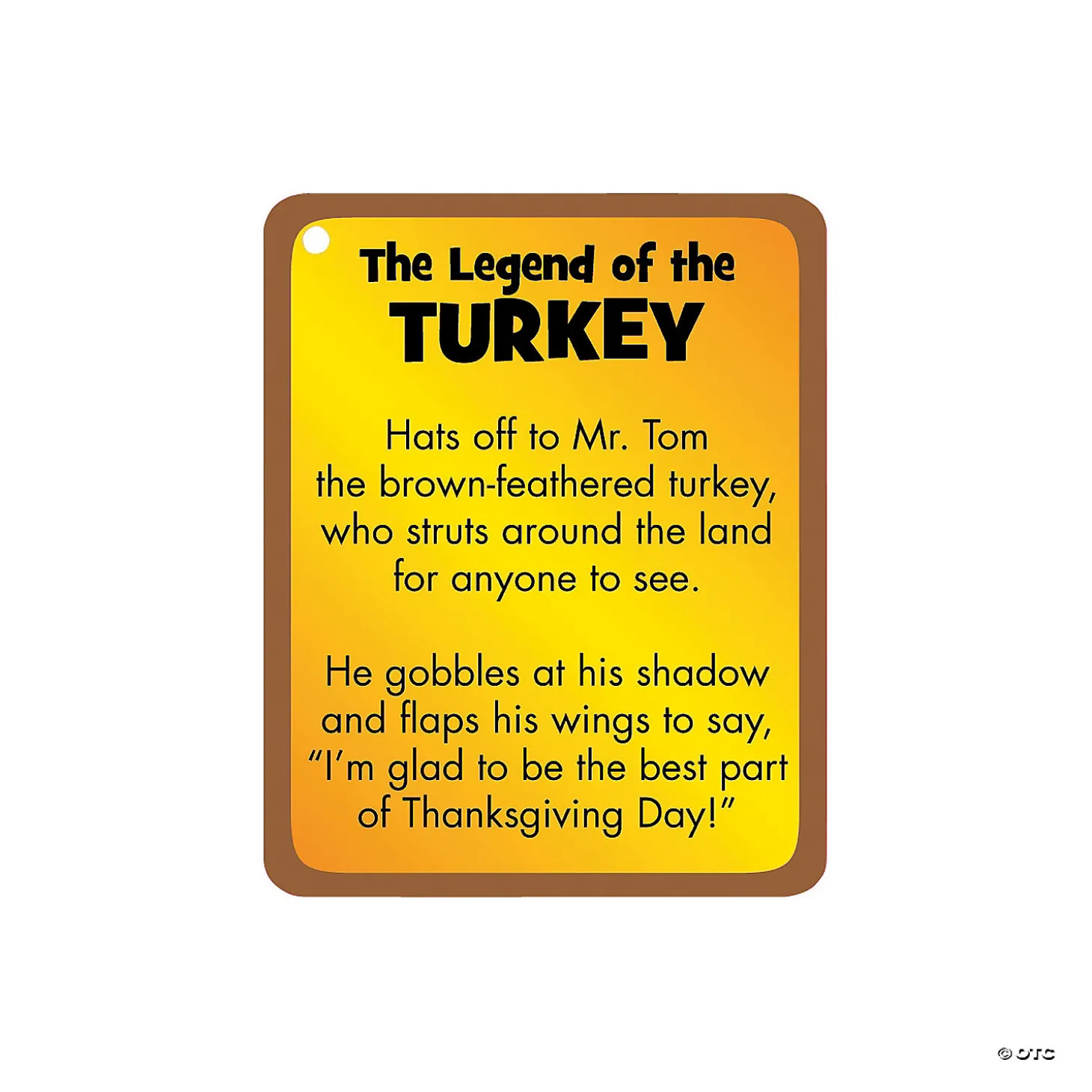 Legend Of The Stuffed Turkeys - 12 Pc.