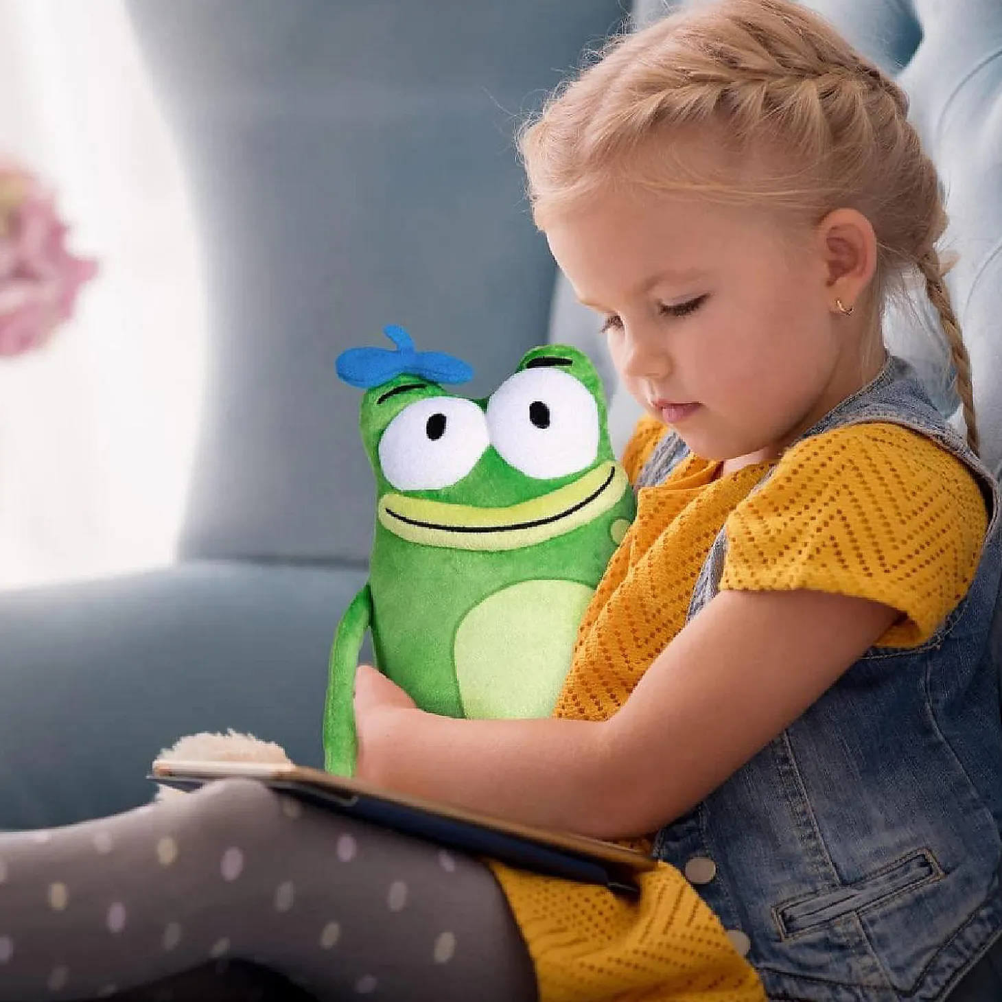 Lets Go Luna! Andy Hopper The Green Frog Plush Doll Pbs Kids Cartoon Animated Figure Mighty Mojo