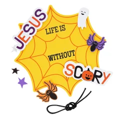 Life Is Scary Without Jesus Halloween Sign Craft Kit – Makes 12