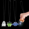 Light-Up Halloween Character Necklaces - 12 Pc.