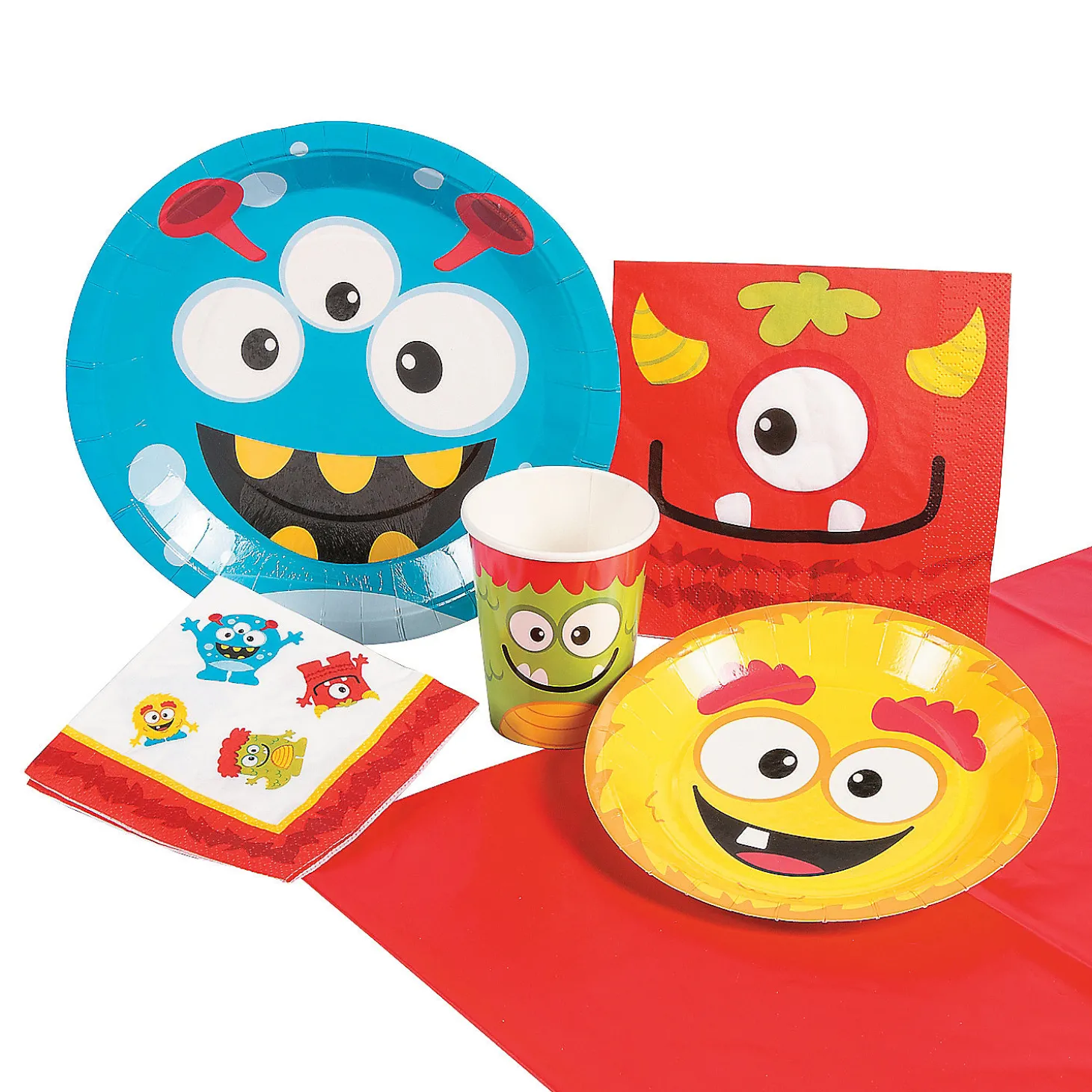 Lil' Monster Tableware Kit For 8 Guests
