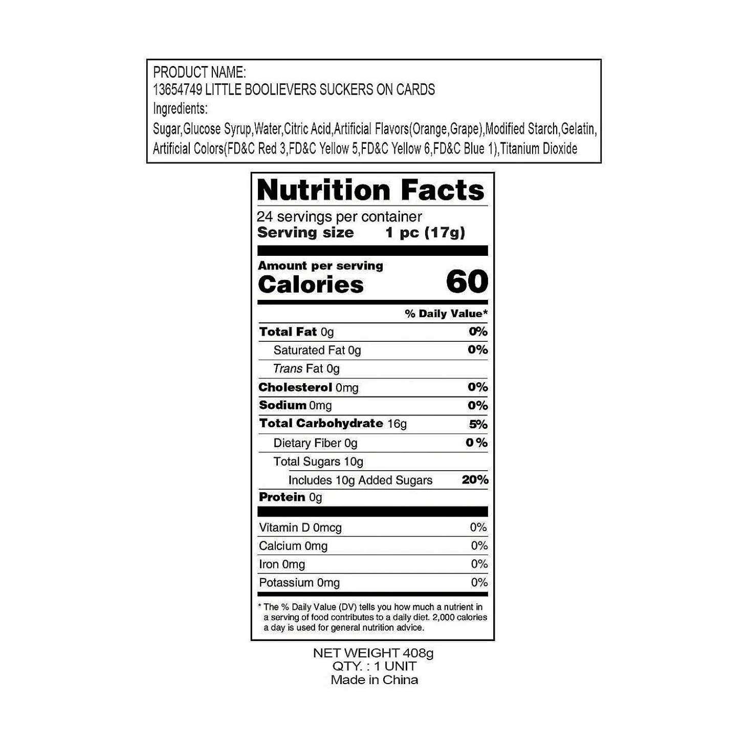 Little Boolievers Lollipops With Card For 24