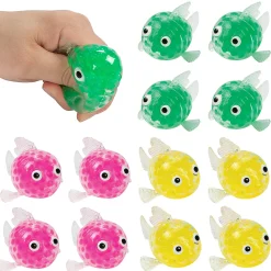 Little Fish Water Bead Squeeze Toys - 12 Pc.
