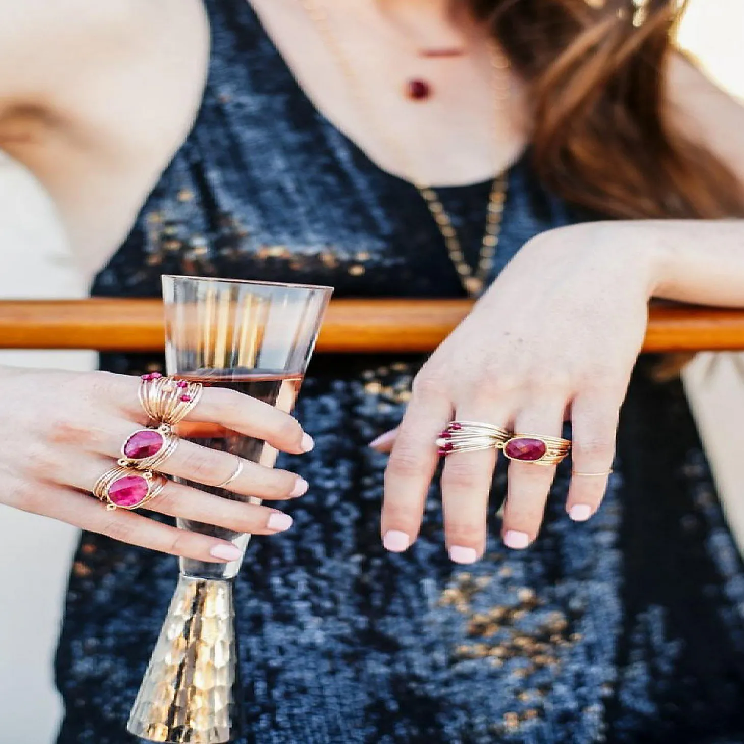 Marcia Ring Ruby Swarovski