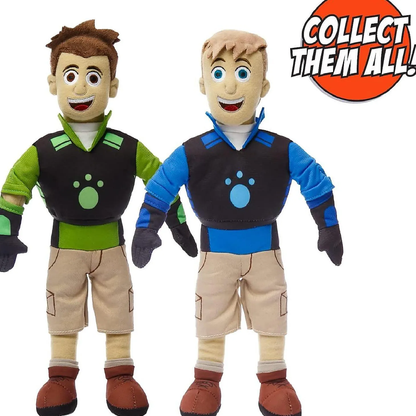 Martin Kratt Wild Kratts Plush Toy Doll 14" Blue Creature Power Suit Mighty Mojo