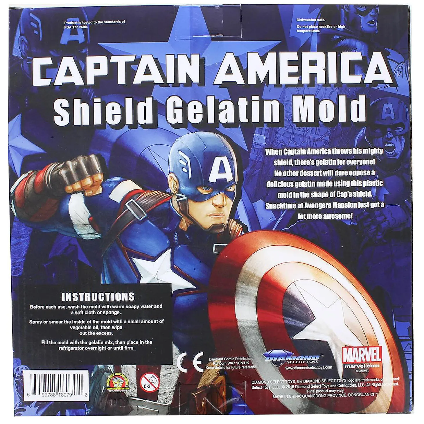Marvel Captain America Shield Gelatin Mold