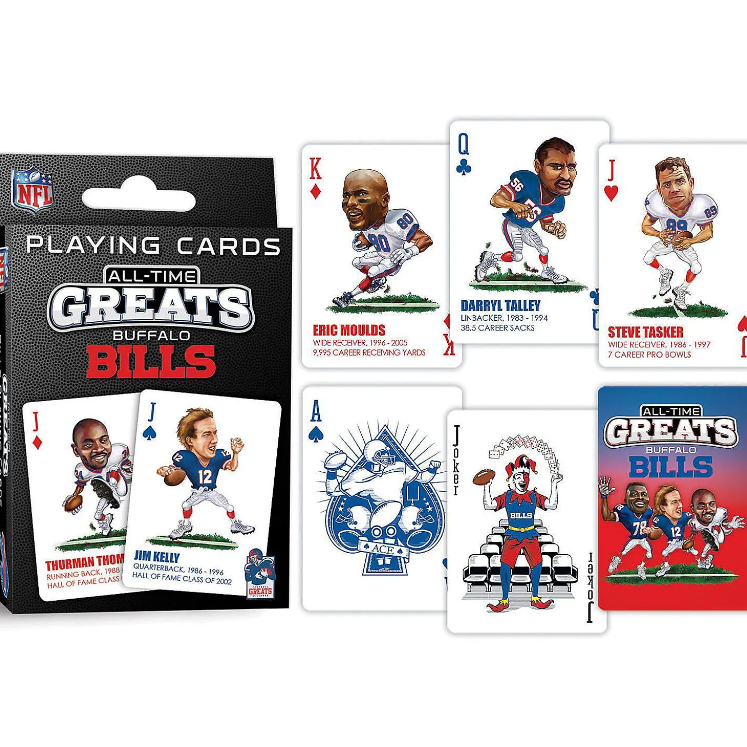 Masterpieces Buffalo Bills All-Time Greats Playing Cards