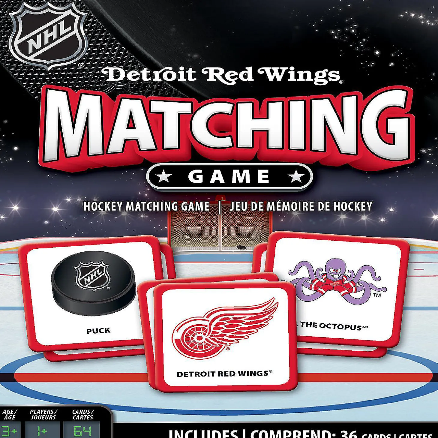 Masterpieces Detroit Red Wings Matching Game
