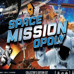 Masterpieces Opoly Board Games - Space Mission Opoly - For Adults, Kids, & Family
