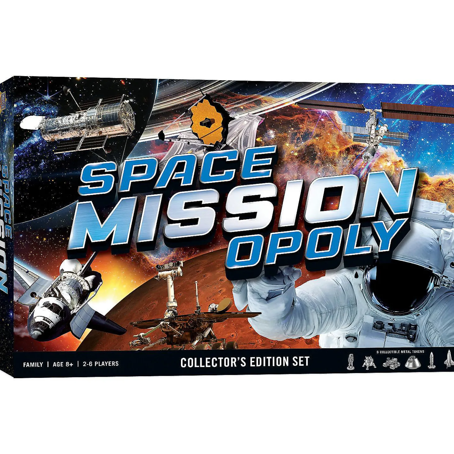 Masterpieces Opoly Board Games - Space Mission Opoly - For Adults, Kids, & Family