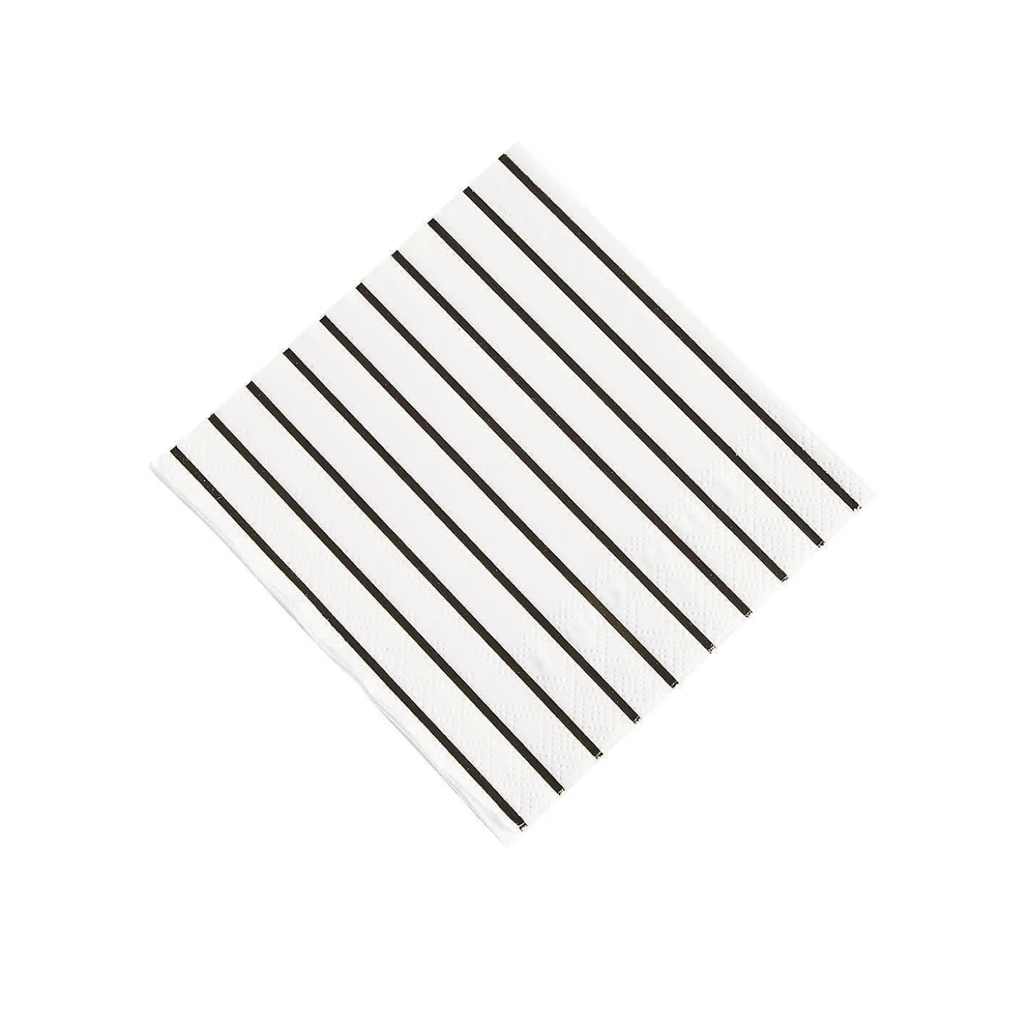 Metallic Stripe Beverage Napkins - 32 Pc.