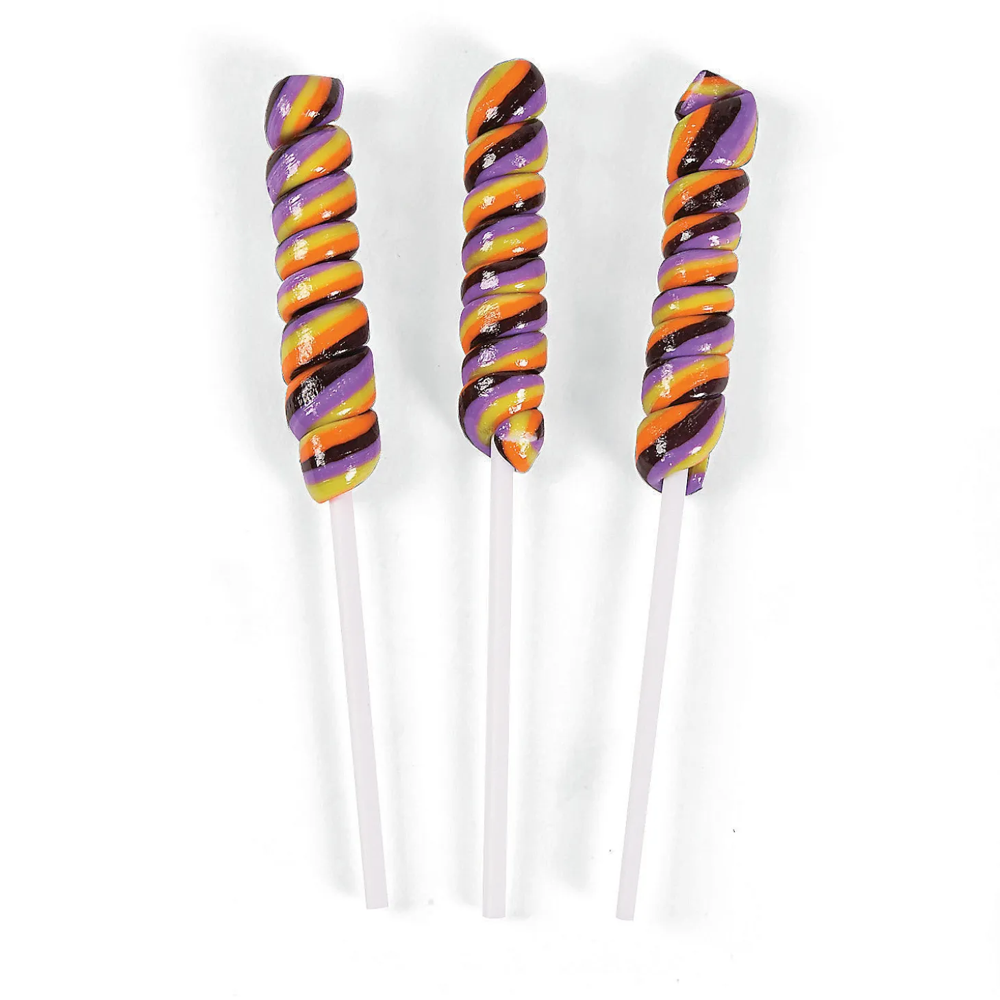 Mini Brights Halloween Twisty Lollipops - 24 Pc.