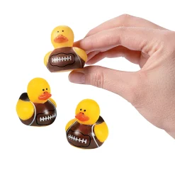 Mini Football Rubber Ducks - 24 Pc.