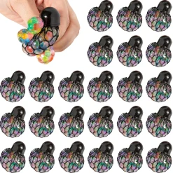 Mini Mesh Water Bead Stress Balls - 24 Pc.