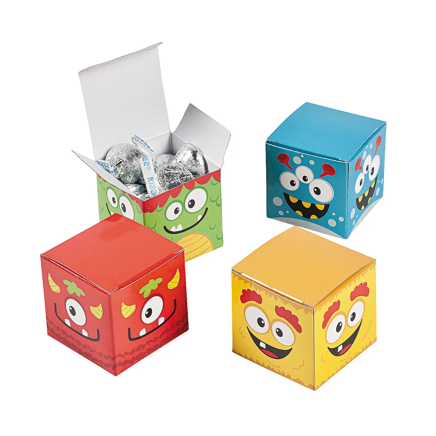 Mini Monster Gift Boxes - 24 Pc.