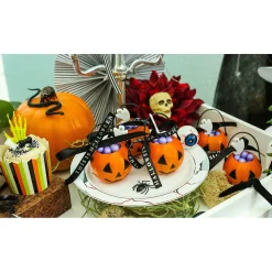 Mini Pumpkin Bpa-Free Plastic Candy Buckets - 12 Pc.