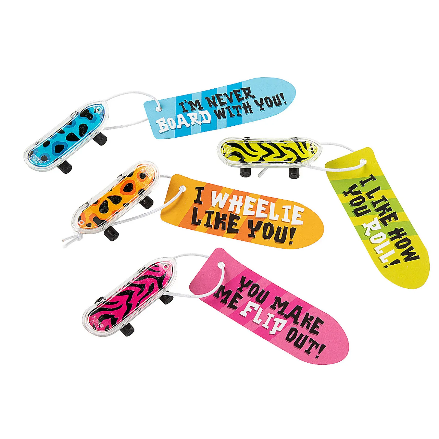 Mini Skateboard Valentine Exchanges With Card For 36