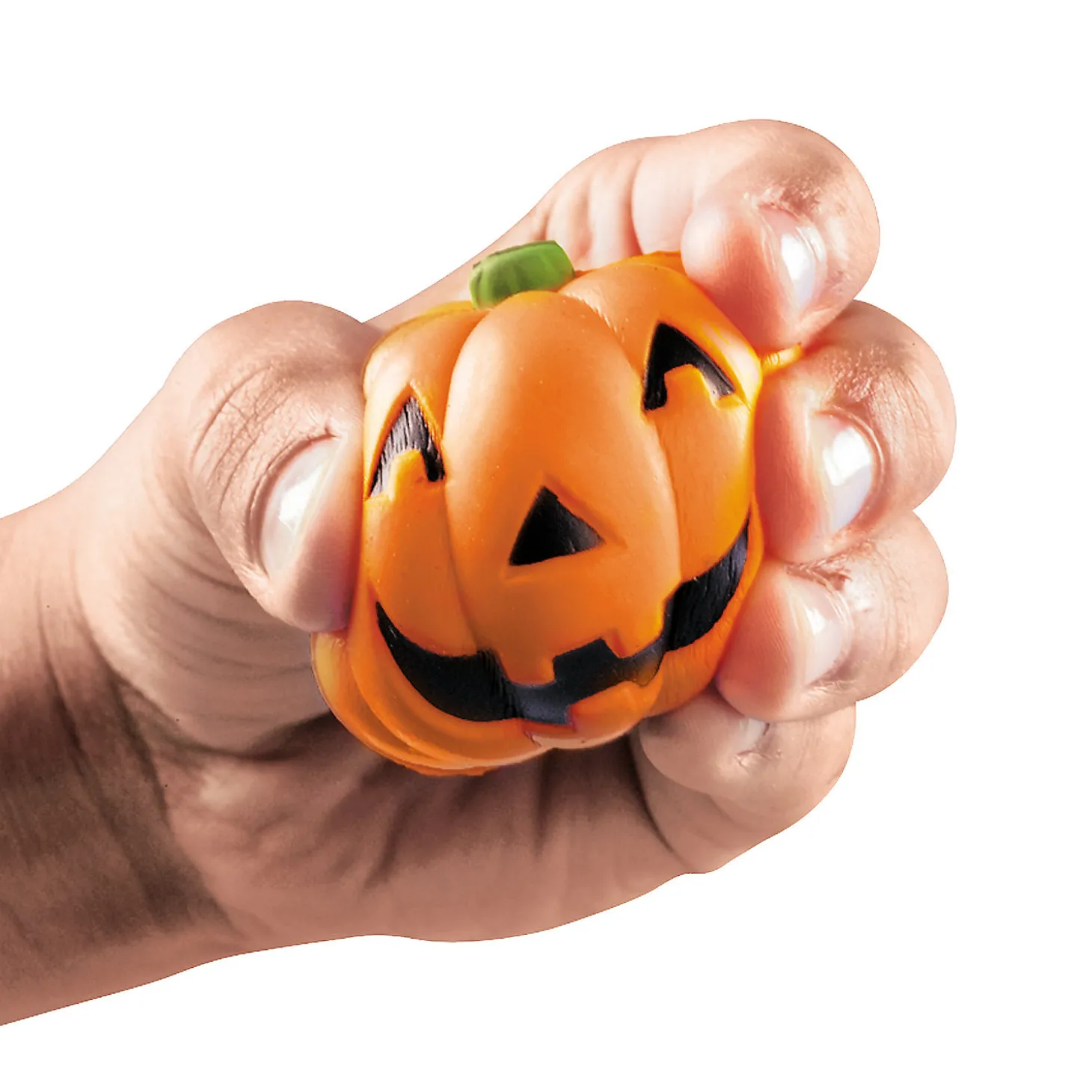 Mini Squeeze Jack-O'-Lantern Stress Toys - 24 Pc.