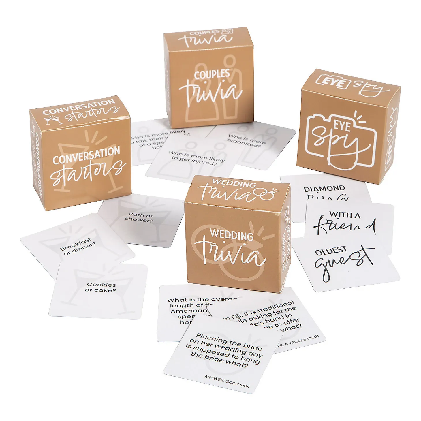 Mini Wedding Table Games Set - 200 Pc.