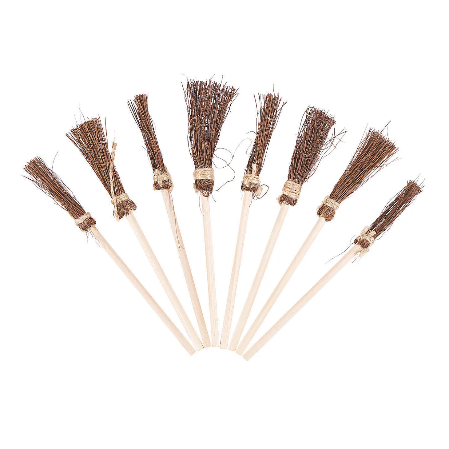 Mini Witch Brooms - 12 Pc.