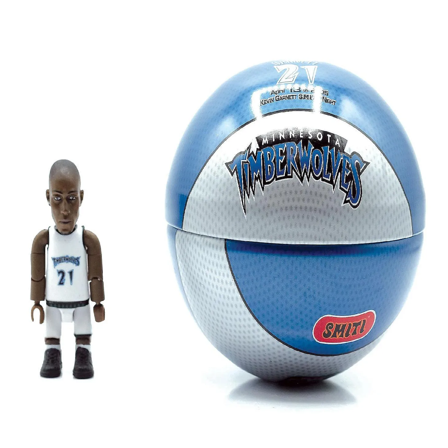 Minnesota Timberwolves Nba Smiti 3 Inch Mini Figure Kevin Garnett