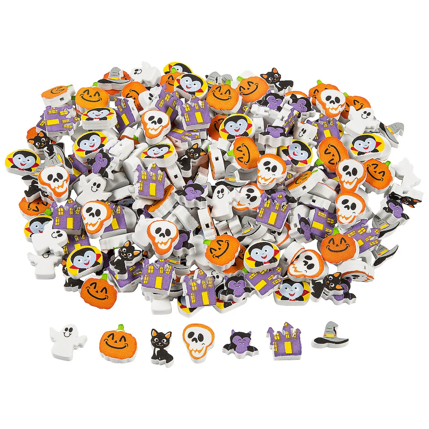 6Mm - 19Mm Bulk 500 Pc. Fabulous Foam Halloween Bead Mix