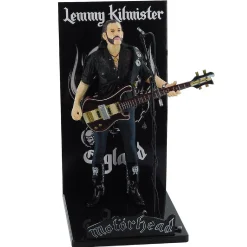 Motorhead Lemmy Kilmister Deluxe Figure Rickenbacker Guitar Dark Wood