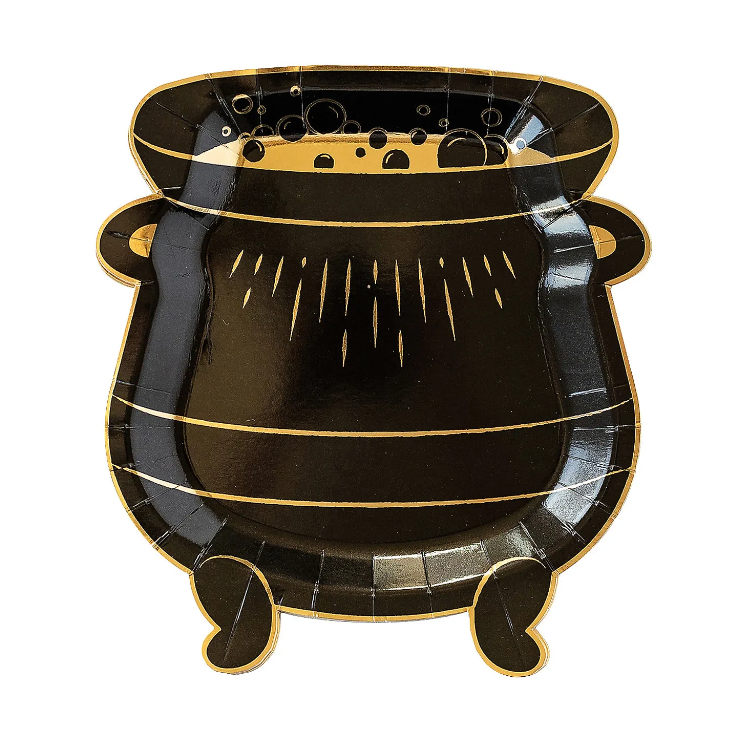 My Mind's Eye Spellbound Cauldron-Shaped Paper Dessert Plates - 8 Ct.