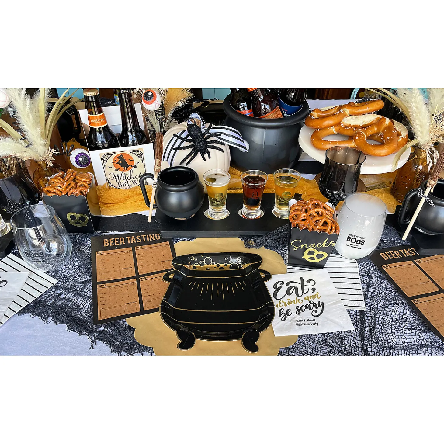 My Mind's Eye Spellbound Cauldron-Shaped Paper Dessert Plates - 8 Ct.