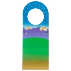 Nativity Doorknob Hanger Sticker Scenes - 12 Pc.