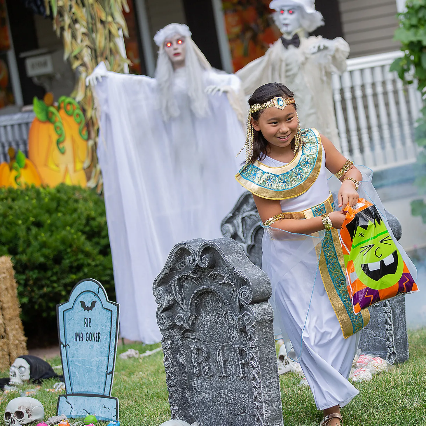 Neon Jack-O'-Lantern Bpa-Free Plastic Trick-Or-Treat Buckets - 12 Pc.