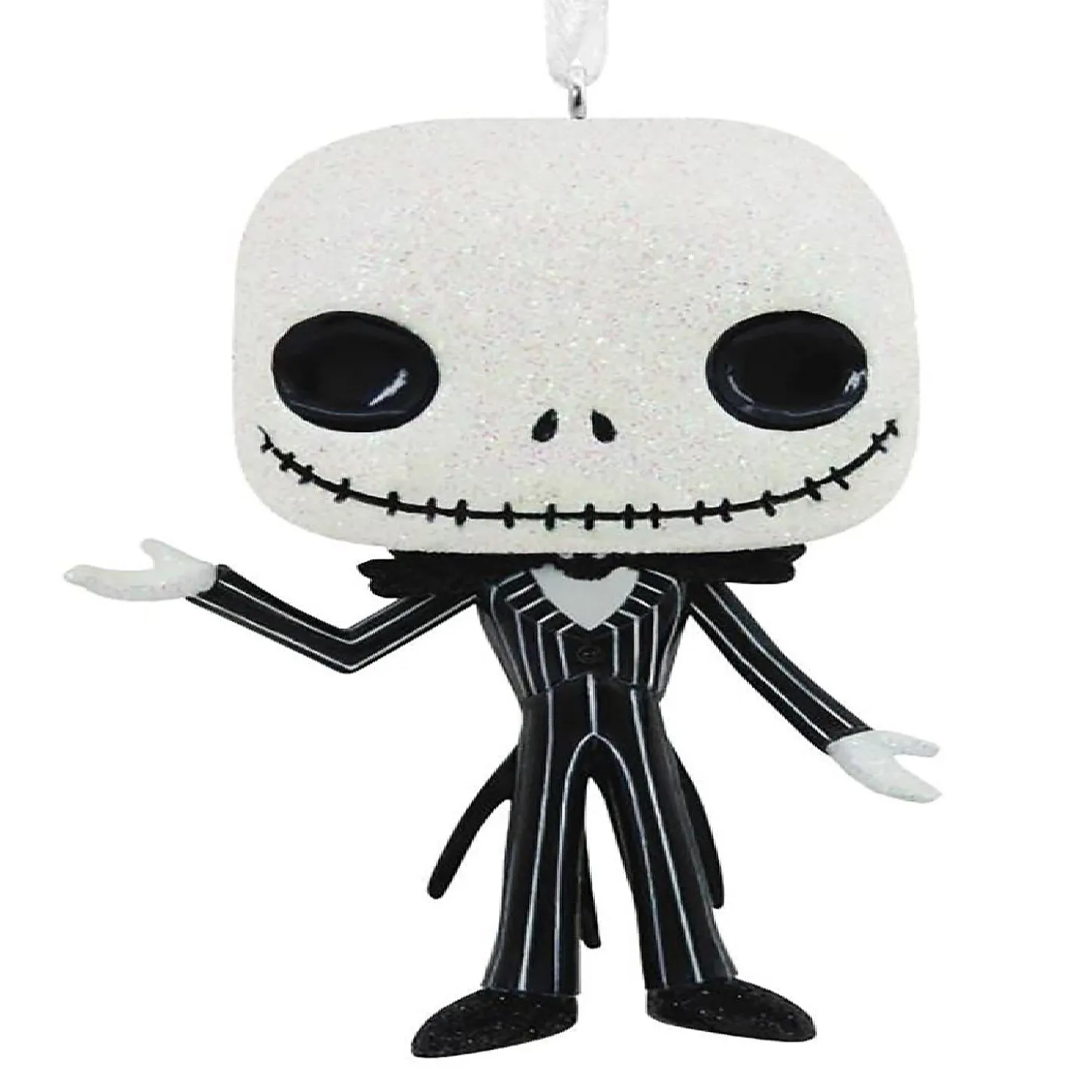 Nightmare Before Christmas Jack Skellington Glitter Holiday Ornament