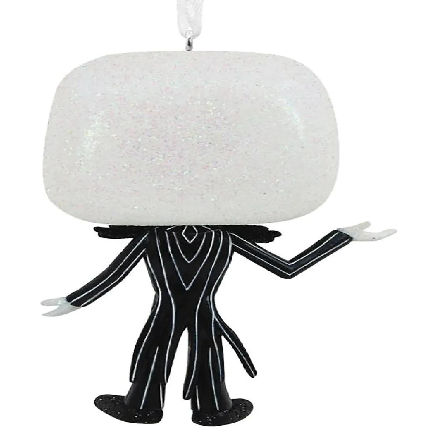 Nightmare Before Christmas Jack Skellington Glitter Holiday Ornament