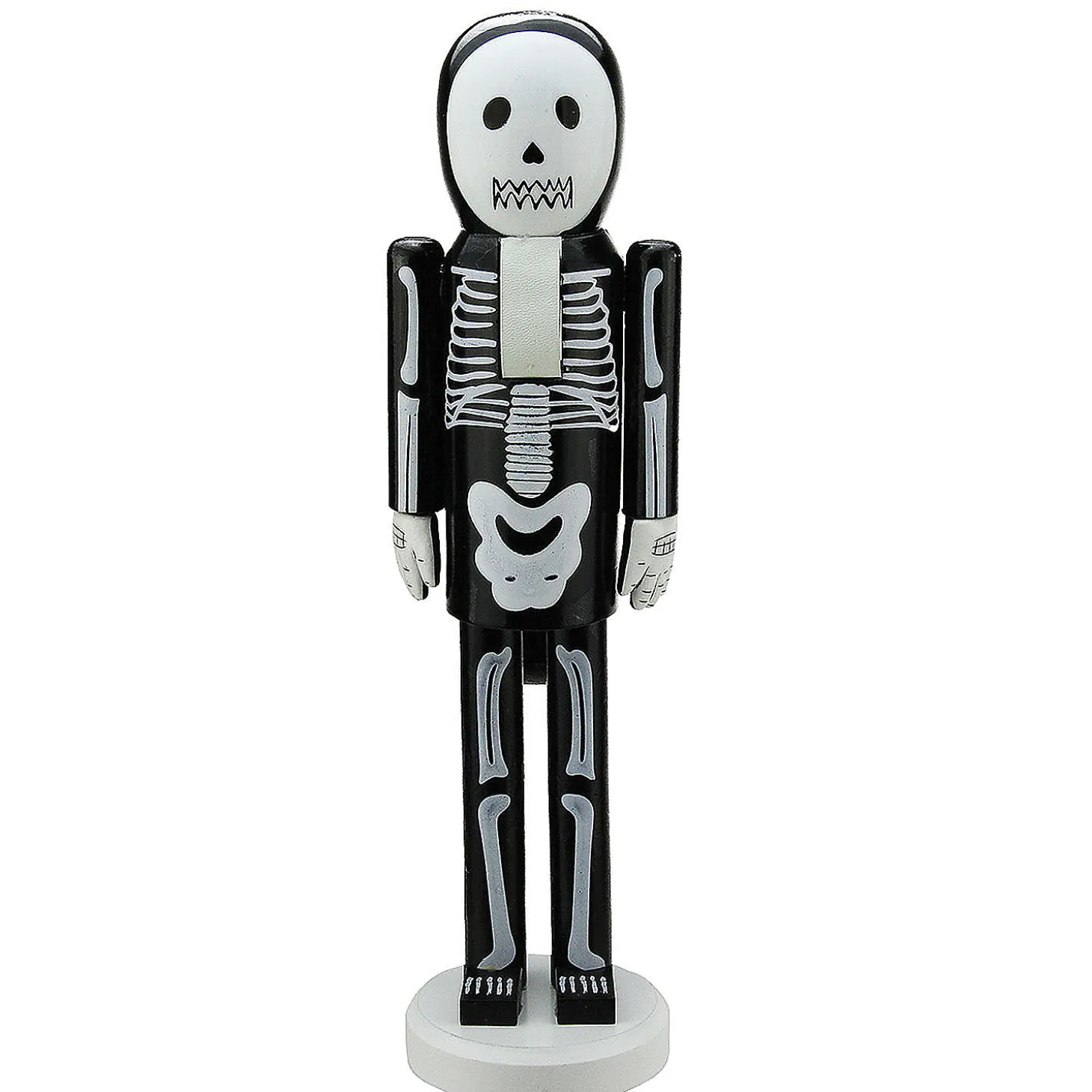 Northlight 14" Black And White Skeleton Halloween Nutcracker