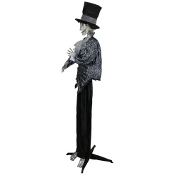 Northlight 6' Black And White Lighted And Animated Groom Halloween Decoration