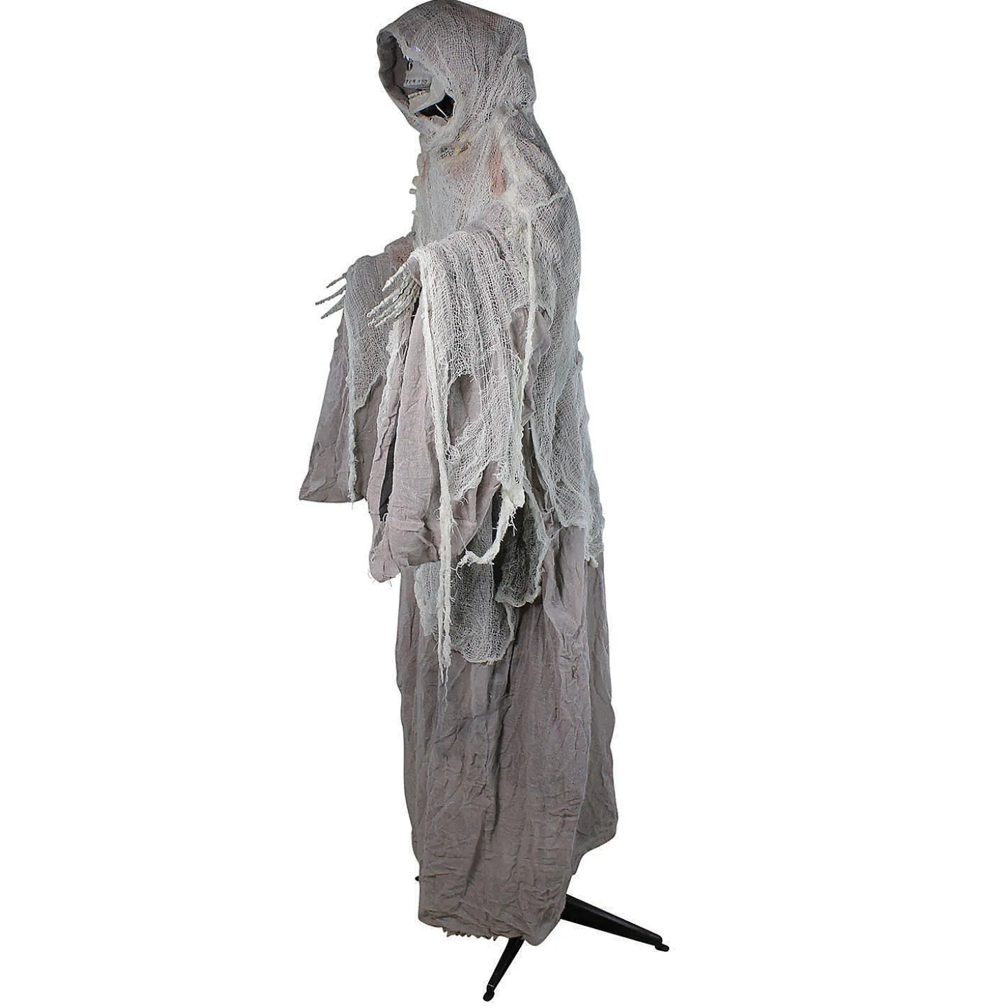 Northlight 65" Gray And Black Master Of Death Standing Animated Halloween Decor