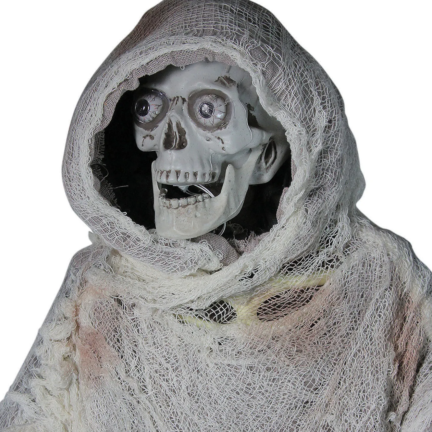 Northlight 65" Gray And Black Master Of Death Standing Animated Halloween Decor