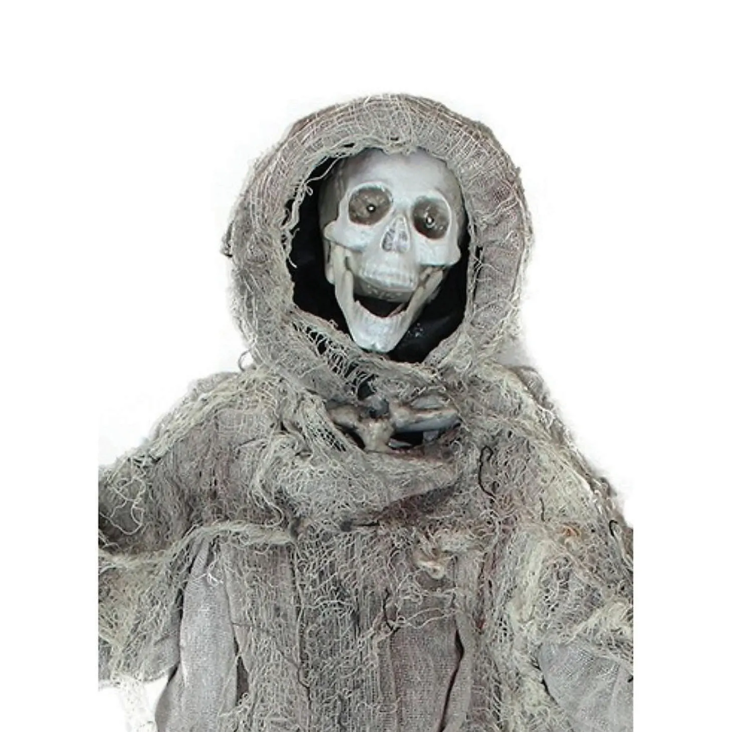 Northlight 36" Gray Touch Activated Hanging Death Reaper Halloween Decor
