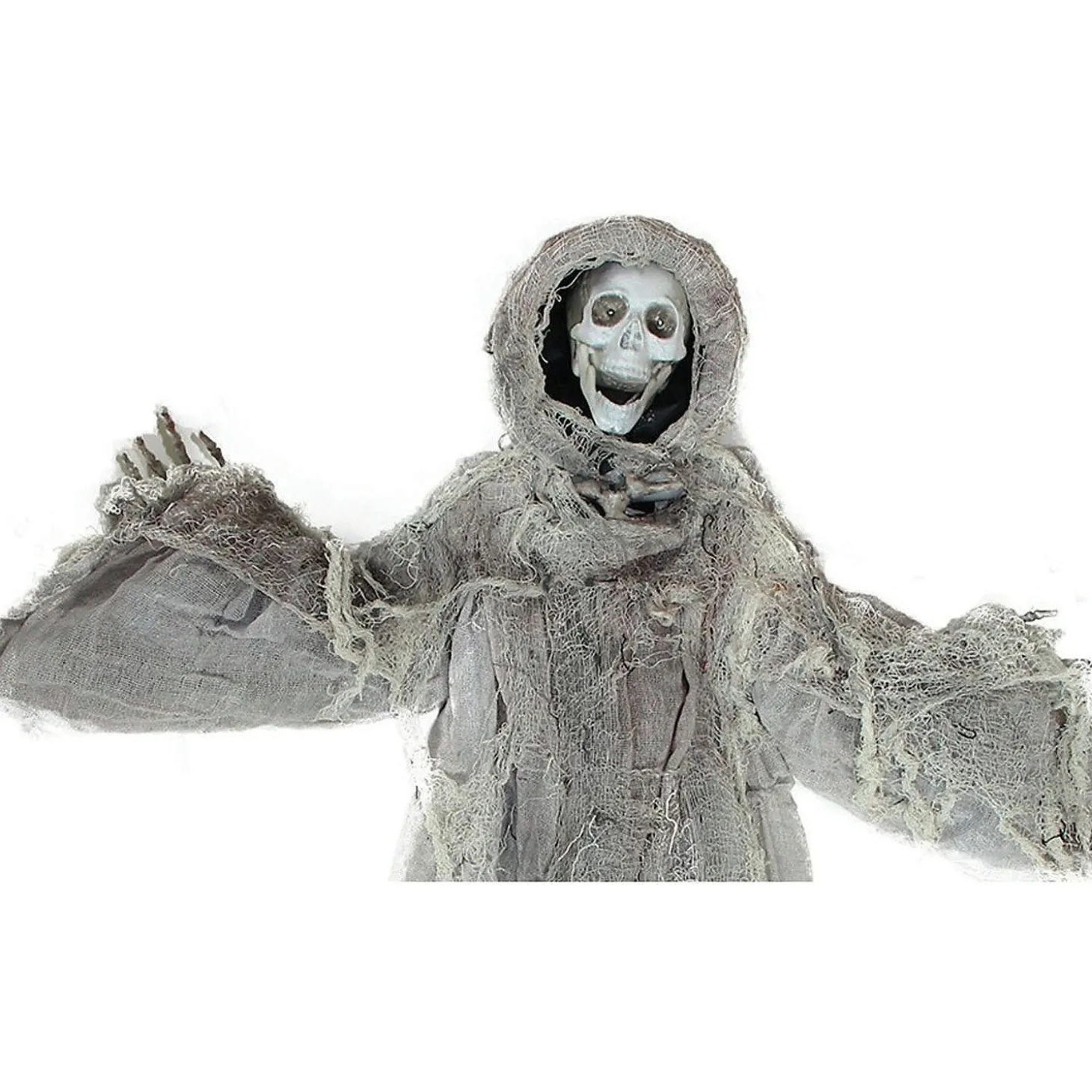 Northlight 36" Gray Touch Activated Hanging Death Reaper Halloween Decor
