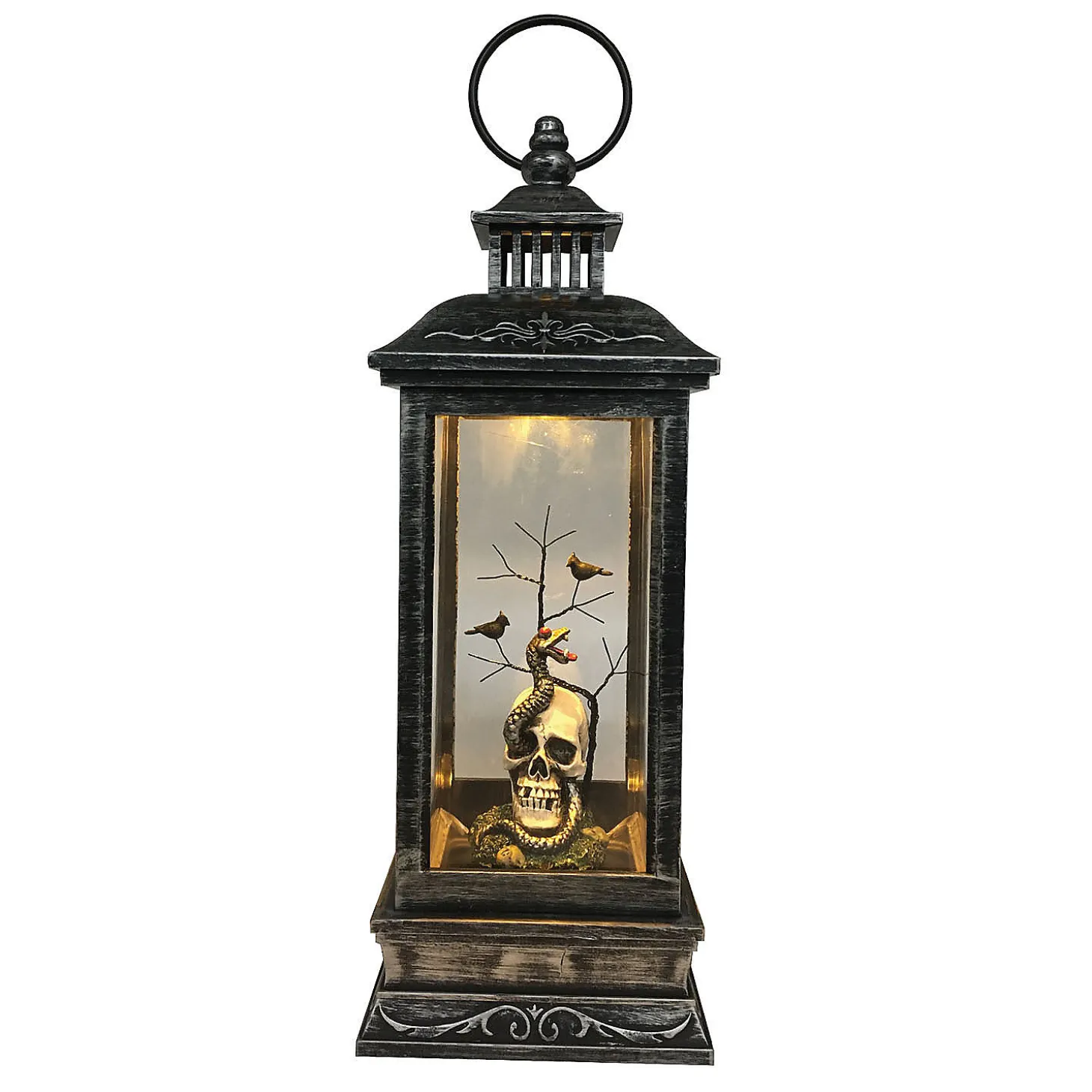 Northlight 11" Led Lighted Halloween Lantern With A White Skull Head