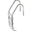 Northlight 52" Silver And White Three Step In-Ground Swimming Pool Deck Ladder