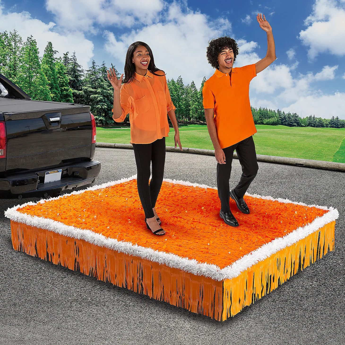 Orange Graduation Parade Float Decorating Kit - 8 Pc.